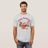 Happy Pawlidays Christmas Cats Party T-Shirt (Vorne ganz)