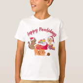 Happy Pawlidays Christmas Cats Party T-Shirt (Vorderseite)