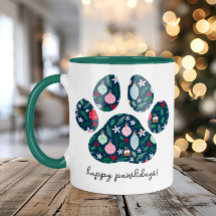 Happy Pawlidays Christmas Hund Lover Kaffee Tasse