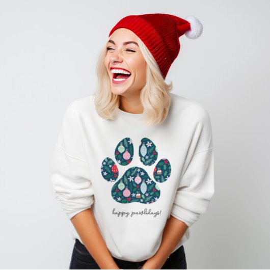 Happy Pawlidays Christmas Hund Lover Sweater Sweatshirt