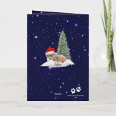 Happy Pawlidays Deep Space Christmas Karte (Rückseite)