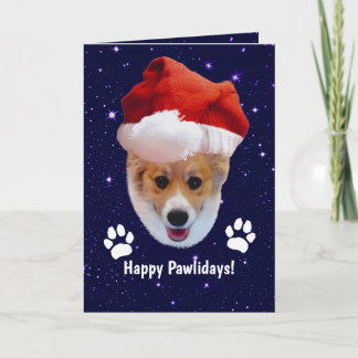 Happy Pawlidays Deep Space Christmas Karte
