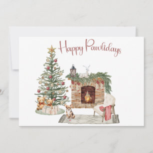 Happy Pawlidays Dog Design - Chihuahua Feiertagskarte