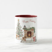 Happy Pawlidays Dog Design- Cocker Spaniel Tasse (Zentrum)