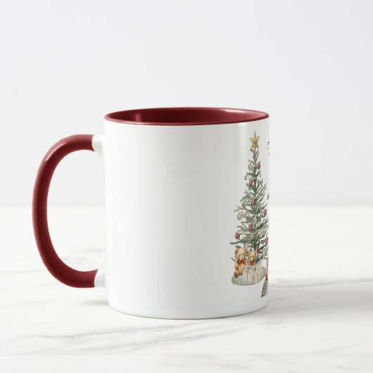 Happy Pawlidays Dog Design- Cocker Spaniel Tasse (Links)