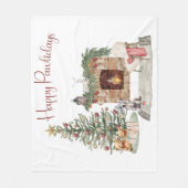 Happy Pawlidays Dog Design - Dalmatiner Fleecedecke (Vorderseite)