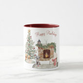 Happy Pawlidays Dog Design - Dalmatiner Tasse (Zentrum)