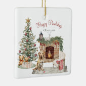 Happy Pawlidays Dog Design - Labrador Retriever Keramikornament (Rechts)