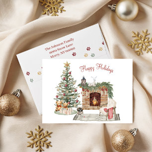 Happy Pawlidays Dog Design - Lhasa Apso Feiertagskarte