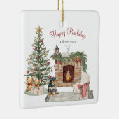 Happy Pawlidays Dog Design - Rottweiler Keramikornament (Rechts)