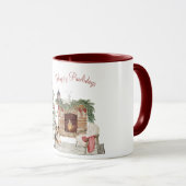 Happy Pawlidays Dog Design - Sheltie Tasse (VorderseiteRechts)