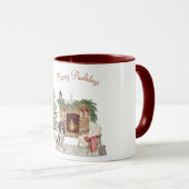 Happy Pawlidays Dog Design - Springer Spaniel Tasse (VorderseiteRechts)