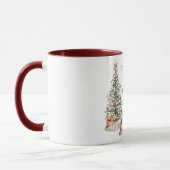 Happy Pawlidays Dog Design - Yorkie Tasse (Links)