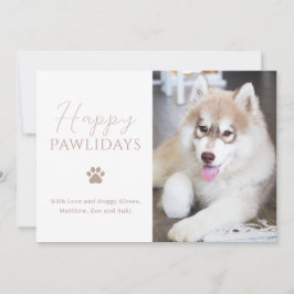 Happy Pawlidays Dog Foto Weihnachten