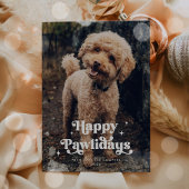 Happy Pawlidays Dog Foto Weihnachten