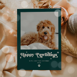 Happy Pawlidays Dog Foto Weihnachten