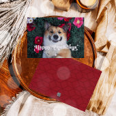 Happy Pawlidays Dog Foto Weihnachten