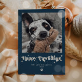 Happy Pawlidays Dog Foto Weihnachten