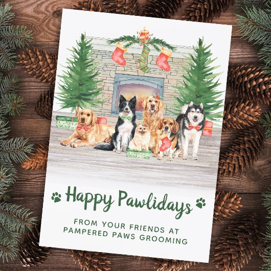 Happy Pawlidays Dog Lover Pet Weihnachten