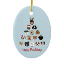 Happy Pawlidays Dog Weihnachtsbaum