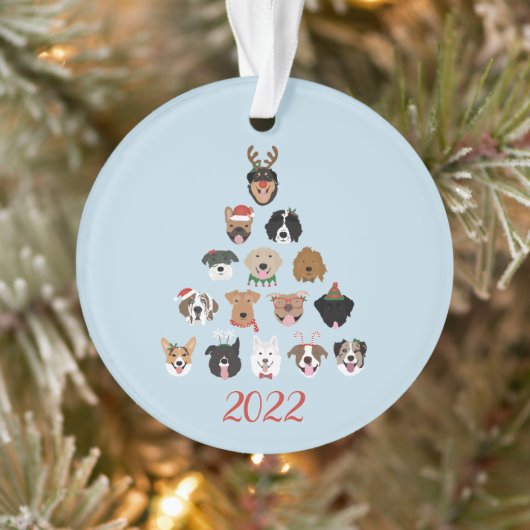 Happy Pawlidays Dog Weihnachtsbaum Ornament (Baum)