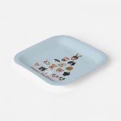 Happy Pawlidays Dog Weihnachtsbaum Pappteller (Gewinkelt)