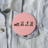 Happy Pawlidays Dog Weihnachtszug Button (Beispiel)