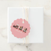 Happy Pawlidays Dog Weihnachtszug Geschenkanhänger (Beispiel)