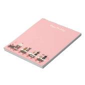 Happy Pawlidays Dog Weihnachtszug Notizblock (Rotiert)