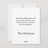 Happy Pawlidays Flat Christmas Card Feiertagskarte (Rückseite)