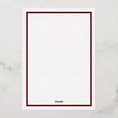 Happy Pawlidays Folien Feiertagskarte (Rückseite)