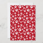 Happy Pawlidays Foto Feiertagskarte (Rückseite)