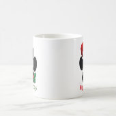 Happy Pawlidays Fun Santa Paw Print Weihnachten Ta Kaffeetasse (Mittel)
