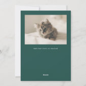 Happy Pawlidays Fun Stars Cat Foto Feiertagskarte (Rückseite)