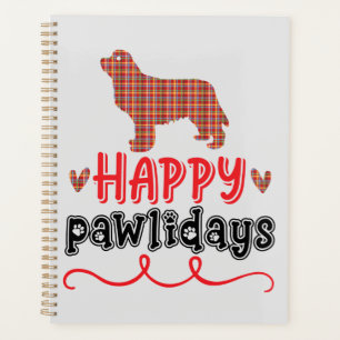 Happy Pawlidays Funny Word Puff Planer