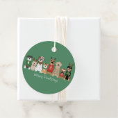 Happy Pawlidays Hunde Red Green Geschenkanhänger (Beispiel)