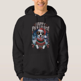 Happy Pawlidays Jack Russell Merry Christmas Hoodie