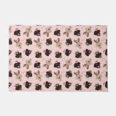 Happy Pawlidays Labrador Retriever Hunde Fußmatte (Vorderseite)