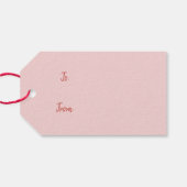 Happy Pawlidays Labrador Retriever Hunde Geschenkanhänger (Rückseite Horizontal)