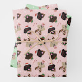 Happy Pawlidays Labrador Retriever Hunde Geschenkpapier Set (Beispiel)