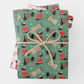 Happy Pawlidays Labrador Retriever Hunde Geschenkpapier Set (Beispiel)