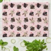 Happy Pawlidays Labrador Retriever Hunde Geschirrtuch (Gefaltet)