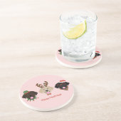 Happy Pawlidays Labrador Retriever Hunde Getränkeuntersetzer (Seite)