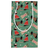 Happy Pawlidays Labrador Retriever Hunde Kleine Geschenktüte (Vorderseite)