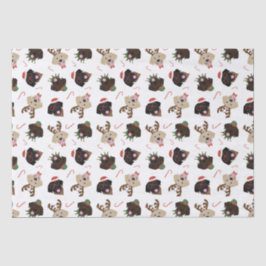 Happy Pawlidays Labrador Retriever Hunde Seidenpapier