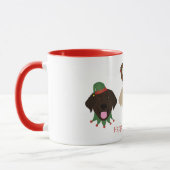 Happy Pawlidays Labrador Retriever Hunde Tasse (Links)