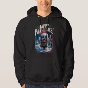 Happy Pawlidays Maltipoo Frohe Weihnachtsfeiertage Hoodie