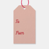 Happy Pawlidays Maltipoo Weihnachtsgeschenk Geschenkanhänger (Rückseite)