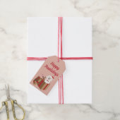 Happy Pawlidays Maltipoo Weihnachtsgeschenk Geschenkanhänger (Mit Garn)