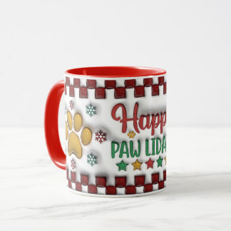 Happy Pawlidays Mug Tasse